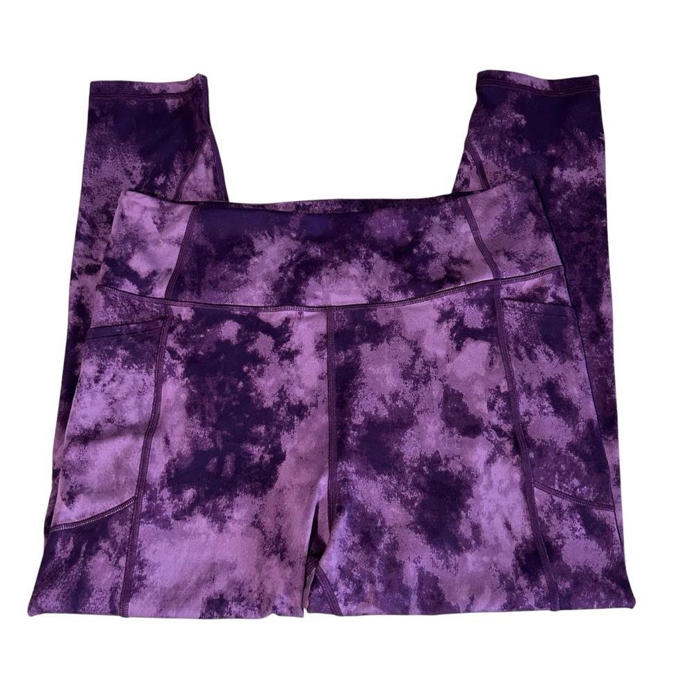 Victoria’s Secret Purple Leggings XL/16 Tie Dye Skinny High Waist